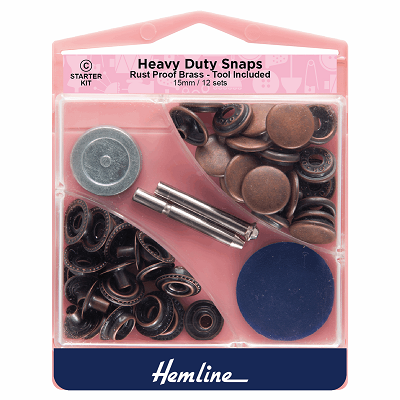 H405S.BR Heavy Duty Snaps: Bronze: 15mm.. 